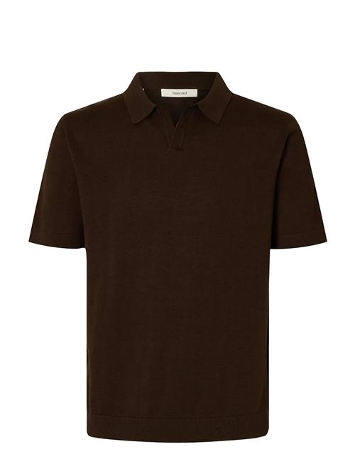 Selected | Slhmattis Ss Linen Blend Open Polo Noos | XXL