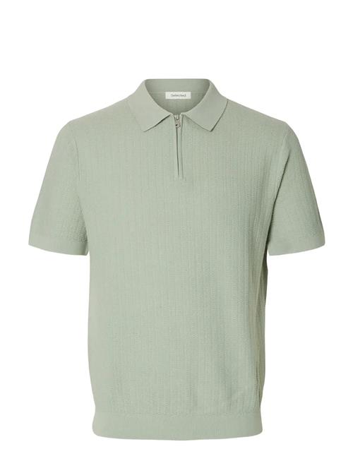 Selected | Slmcran Ss Knit Structure Zip Polo Noos | L