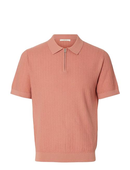 Selected | Slmcran Ss Knit Structure Zip Polo Noos | XL
