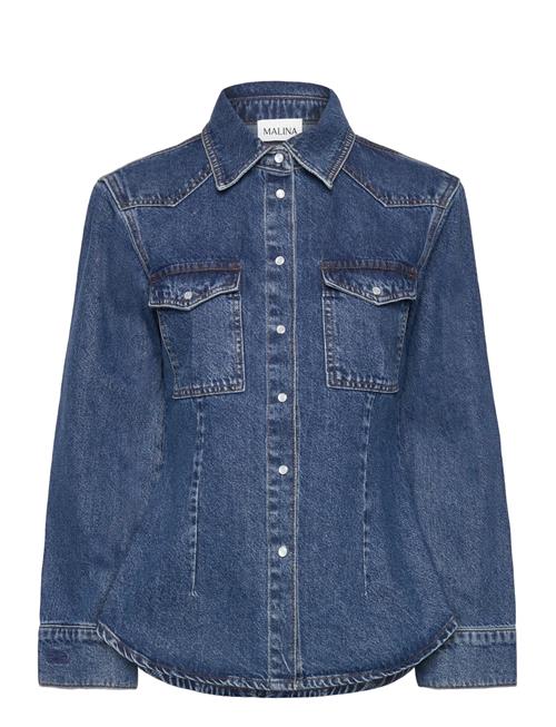 Malina | Anthea Fitted Waist Denim Shirt | 38
