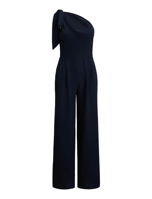 Lauren Ralph Lauren | Bow-Trim Crepe One-Shoulder Jumpsuit | 34