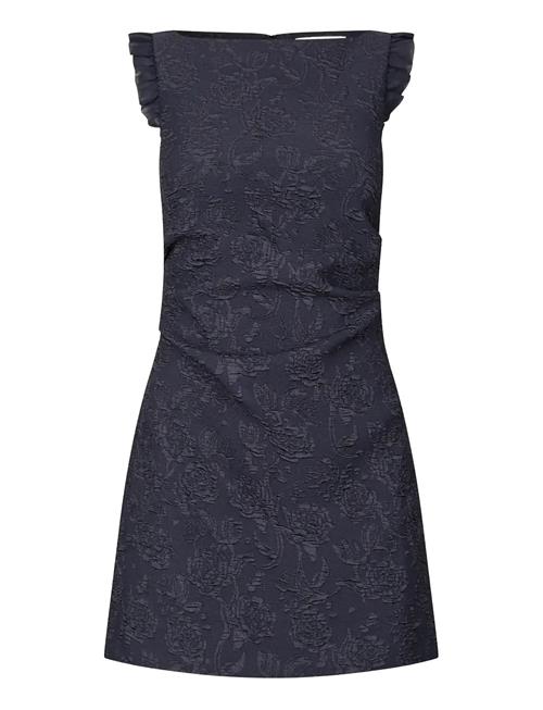 STINE GOYA | Stretch Jacquard / Sheer Ggt, Tuck Mini Dress | M