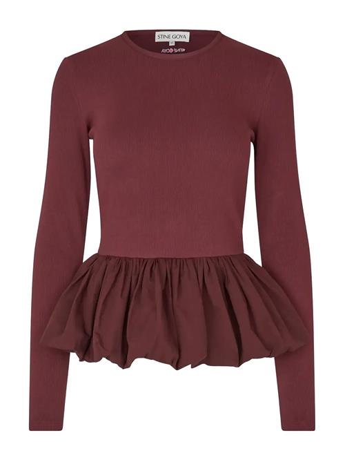 STINE GOYA | Rib / Light Cotton, Long Sleeve Balloon Top | M