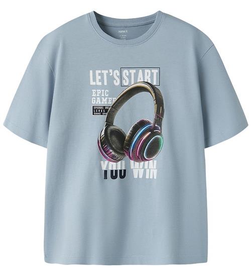 Name It T-shirt - NkmVoto - Blue Fog/Gamer