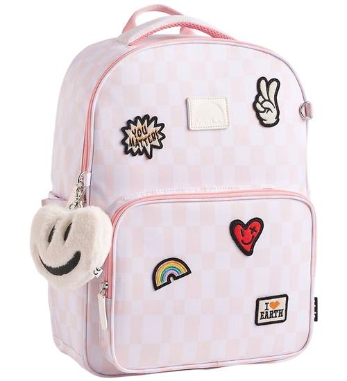 Molo Skoletaske - Backpack Mat - Pink Check