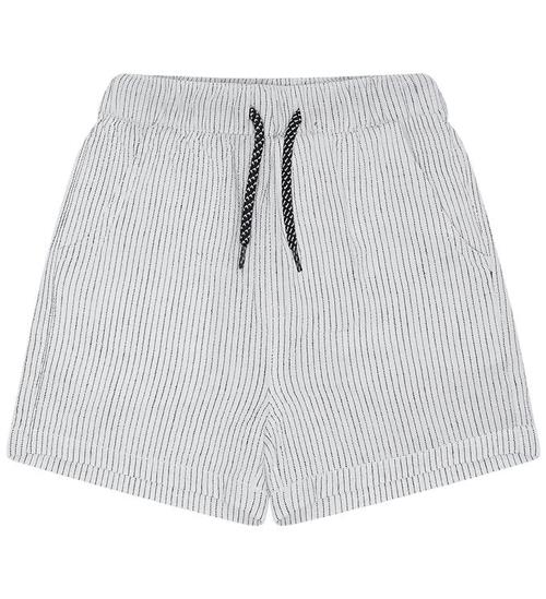 Hust and Claire Shorts - Bomuld/Hør - Hans - Snow White m. Strib