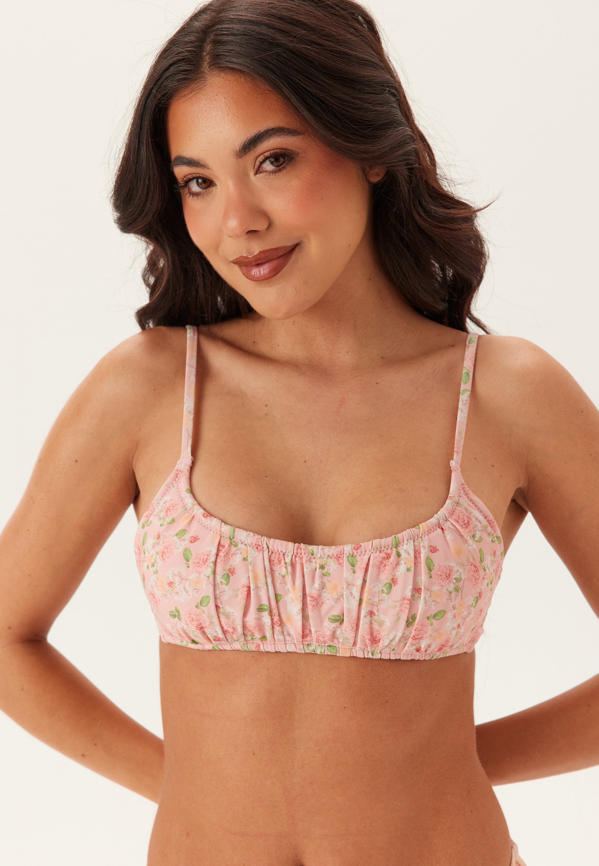BUBBLEROOM Ruched Bikini Top