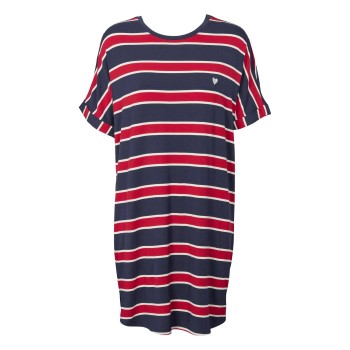 Missya Softness Modal Stripe Big Shirt Flerfarvet modal Medium Dame