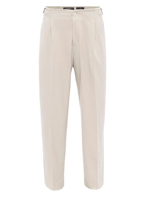 Antioch Bukser med lægfolder  ecru