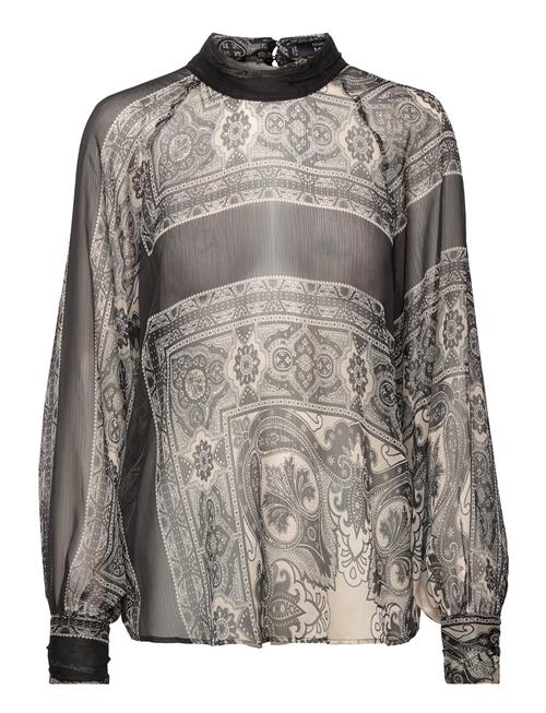 Mango | Sheer Printed Blouse | XS