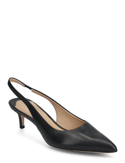 Lauren Ralph Lauren | Lolah Burnished Leather Slingback Pump | 38.5