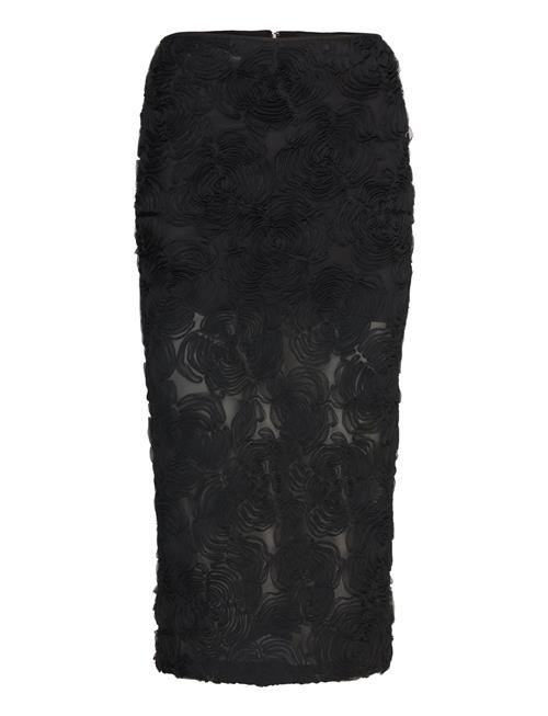 ROTATE | Flower Mesh Pencil Skirt | 42