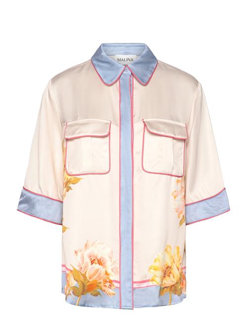 Malina | Pam Short Sleeve Satin Shirt | 36