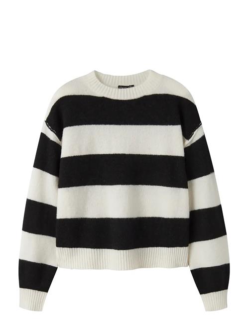 LMTD | Nlfbynthe Stripe Ls Short Knit | 158-164