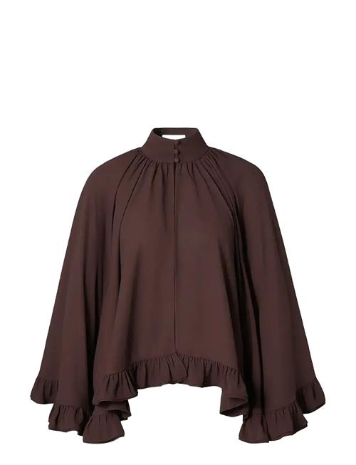 Malina | Esti Chiffon Cape Blouse | S
