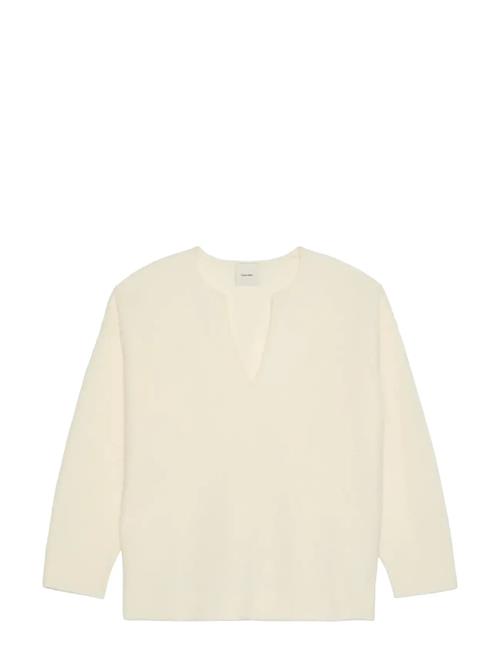 Calvin Klein | Boiled Wool Ls V Neck Top | S
