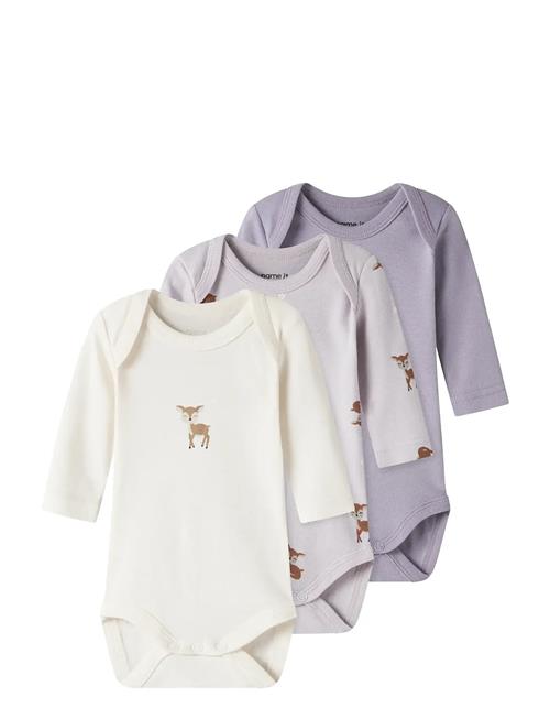 name it | Nbfbody 3P Ls Lilac Marble Deer Noos | 56