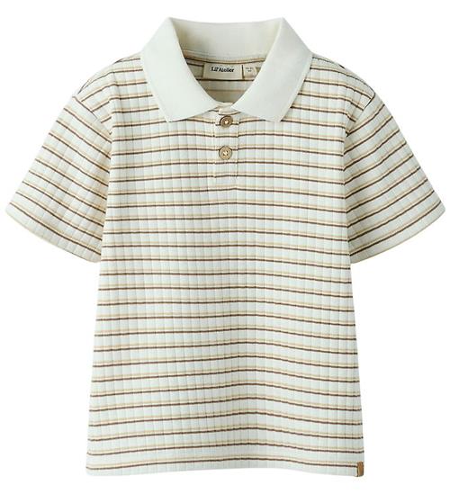 Lil Atelier Polo - Loose - NmmHaldur - Coconut Milk/Coca Mocha