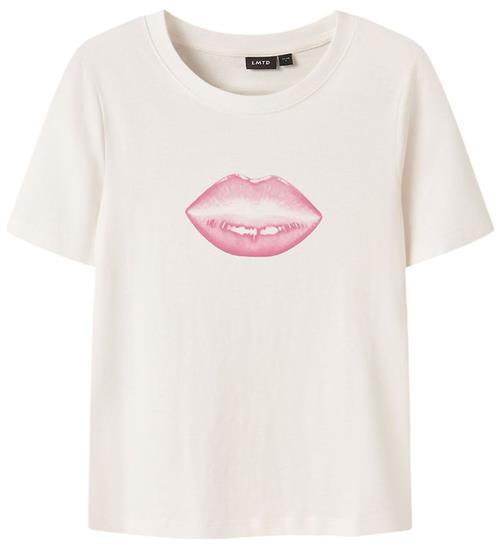 LMTD T-shirt - NlfHips - White Alyssum/W Pink A Boo