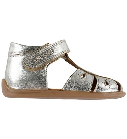 Pom Pom Begyndersandaler - Starters Drops Velcro - Pearl