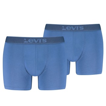 Levis 2P Men Twill Boxer Brief Blå bomuld Small Herre