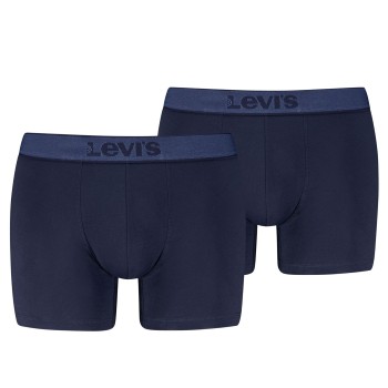 Levis 2P Men Twill Boxer Brief Marineblå bomuld Medium Herre