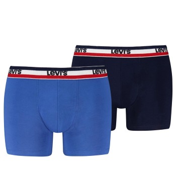 Levis 2P Sportswear Logo Base Boxer Marine/Blå bomuld X-Large Herre