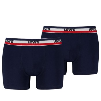 Levis 2P Sportswear Logo Base Boxer Marineblå bomuld Medium Herre