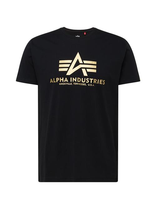 ALPHA INDUSTRIES Bluser & t-shirts 'Carbon'  guld / sort