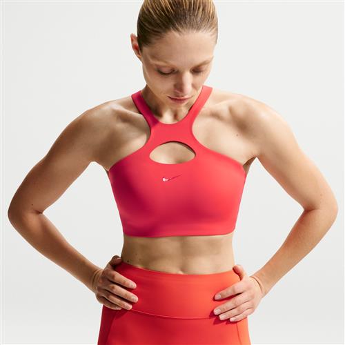 Nike Universa sports-bh med medium støtte og indlæg til kvinder - rød