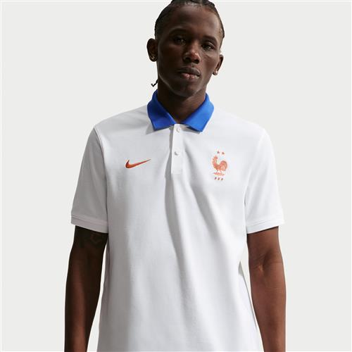 FFF The Nike Polo Nike Dri-FIT-fodboldpolo til mænd - hvid
