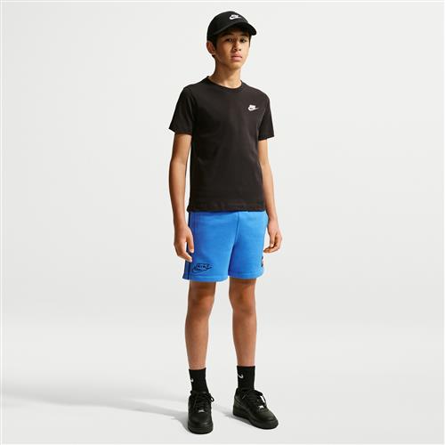 Nike Air-fleeceshorts til større børn - blå
