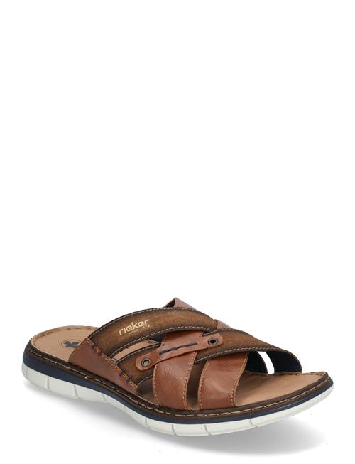 Rieker | Rieker Mens Sandals 25199-22 Brown | 45