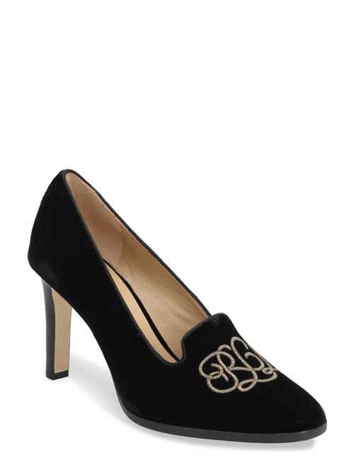 Lauren Ralph Lauren | Corah Embroidered-Logo Velvet Pump | 38