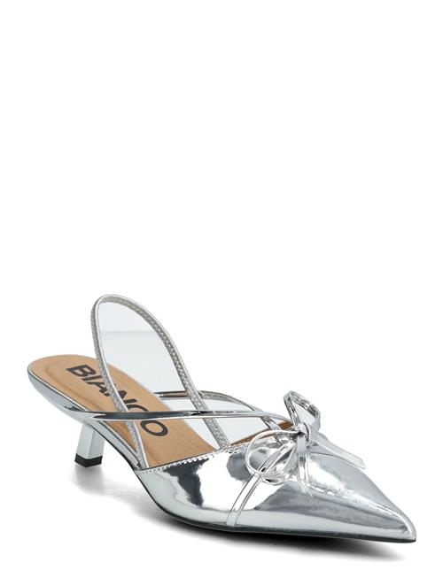 Bianco | Biakristin Kitten Heel Bow Slingback Faux Leather | 38