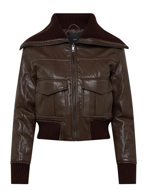 Mango | Faux-Leather Jacket With A Roll-Neck Collar | M