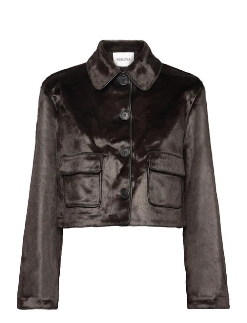 Malina | Seressa Faux Pony Hair Boxy Jacket | 44