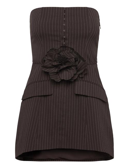 ROTATE | Pinstripe Belted Long Top | 38