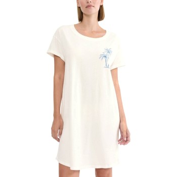 Triumph Nightdress Short Sleeve Offwhite bomuld 44 Dame