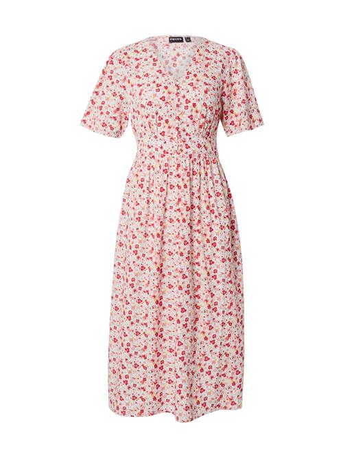 PIECES Blusekjole 'PCTALA'  citron / gammelrosa / knaldrød / hvid