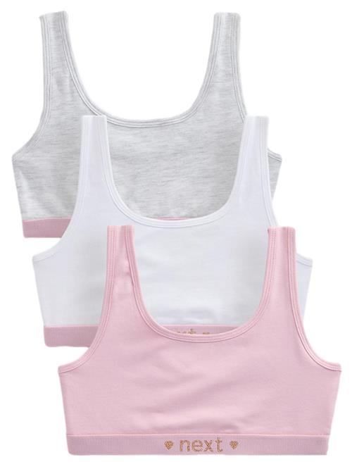 Next Overdel  grå-meleret / lyserød / hvid