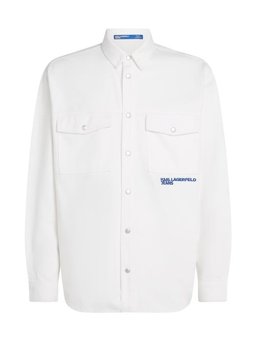 KARL LAGERFELD JEANS Overgangsjakke 'Out Of The Blue'  blå / offwhite