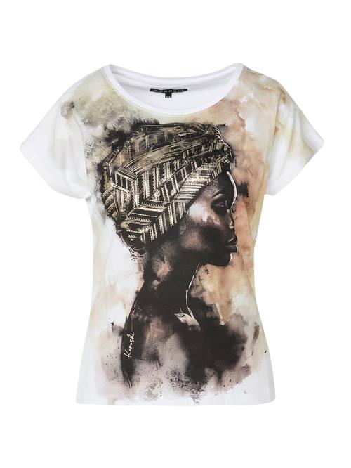 KOROSHI Shirts  brun / mørkebrun / guld / hvid