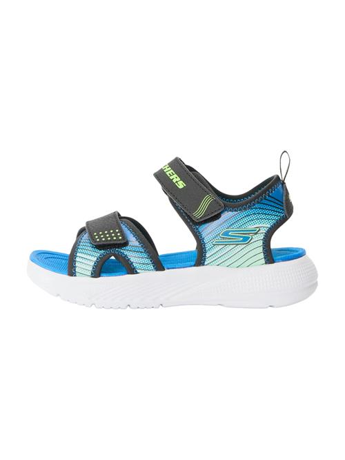 Skechers Kids Åbne sko 'MICROSPEC-SPLASH'  blå / lime / æble / hvid