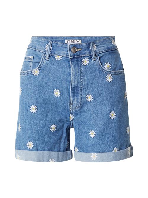 ONLY Jeans 'ONLHUSH'  blue denim / gul / hvid