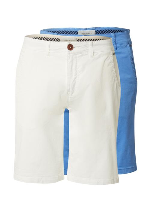 BLEND Lærredsbukser 'BHMason'  blå / hvid