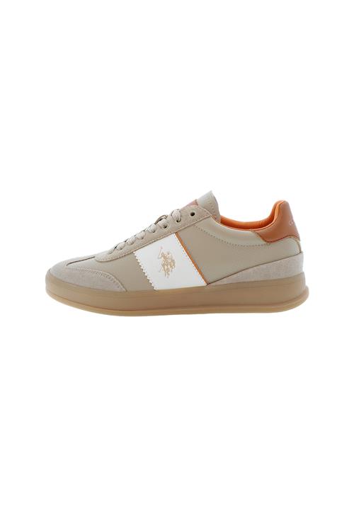 U.S. POLO ASSN. Sneaker low 'Campy'  beige / cognac / hvid