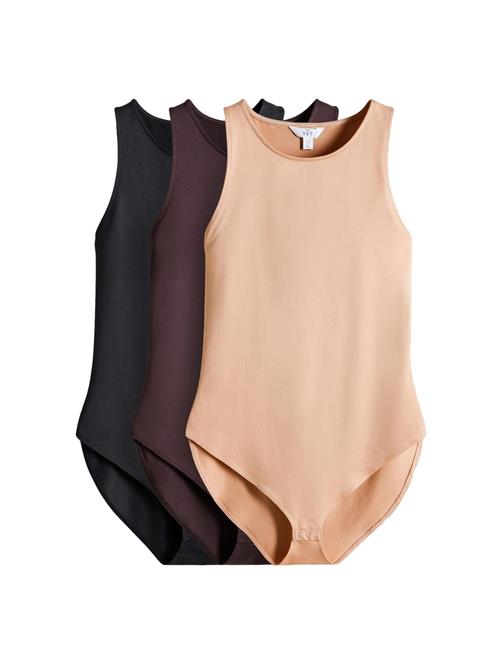 The Set Body  nude / mørkebrun / sort