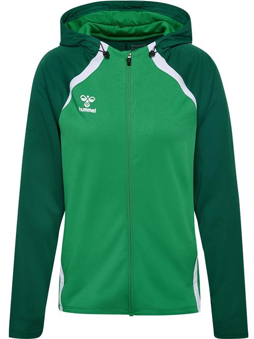 Hummel Sportssweatjakke 'LEAD 2.0'  gran / neongrøn / hvid