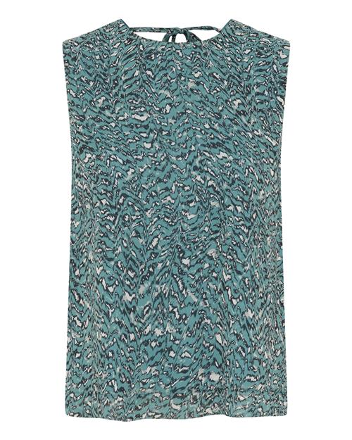 Kaffe Bluse 'Bella'  turkis / sort / hvid